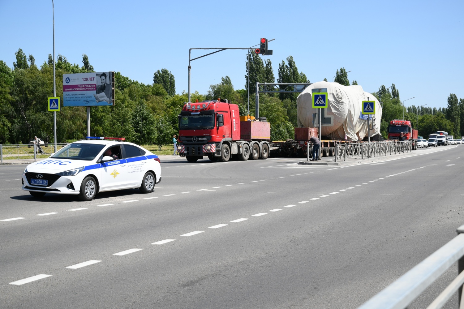 На стройплощадку Курской АЭС-2 доставлен третий парогенератор реакторной установки ВВЭР-ТОИ.