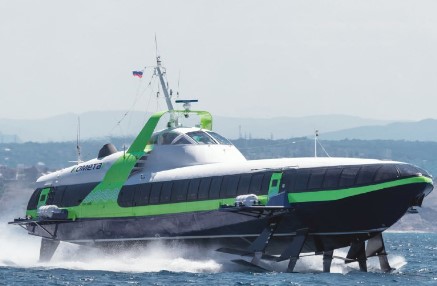 ОСК передала заказчику скоростное пассажирское судно на подводных крыльях.